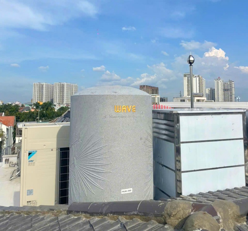 Kéo Bồn nước Palm 2000L Quận 7 lên Mái Kéo Bồn nước Palm 2000L Quận 7 lên Mái