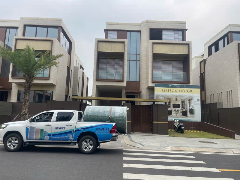 Giao hàng Bồn nước Palm 1500L tại Thủ Đức Giao hàng Bồn nước Palm 1500L tại Thủ Đức