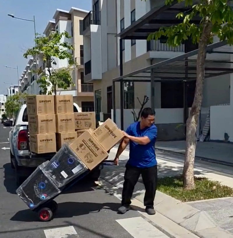 Giao hàng Dự Án Bể tách mỡ Thái Lan tại TPHCM Giao hàng Dự Án Bể tách mỡ Thái Lan tại TPHCM