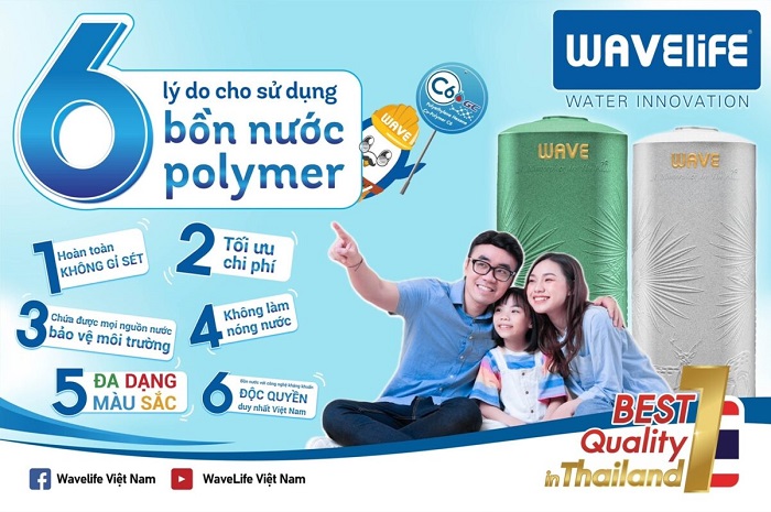 Ưu điểm và đặc điểm nổi bật của bồn nhựa Wavelife Ưu điểm và đặc điểm nổi bật của bồn nhựa Wavelife
