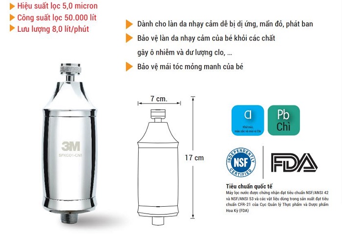 Máy Lọc Nước 3M Vòi Hoa Sen Máy Lọc Nước 3M Vòi Hoa Sen