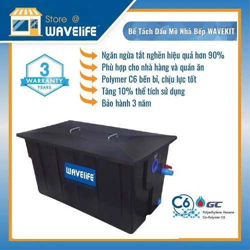 Thiết bị tách mỡ Wavekit 30L