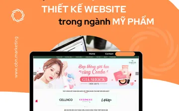 Thiết kế Website Mỹ phẩm ĐẸP - CHUẨN SEO lan tỏa sức hút thương hiệu