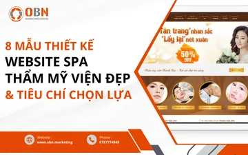 8 MẪU giao diện web Spa - Thẩm Mỹ Viện CỰC ĐẸP & tiêu chí cần khi thiết kế website Spa