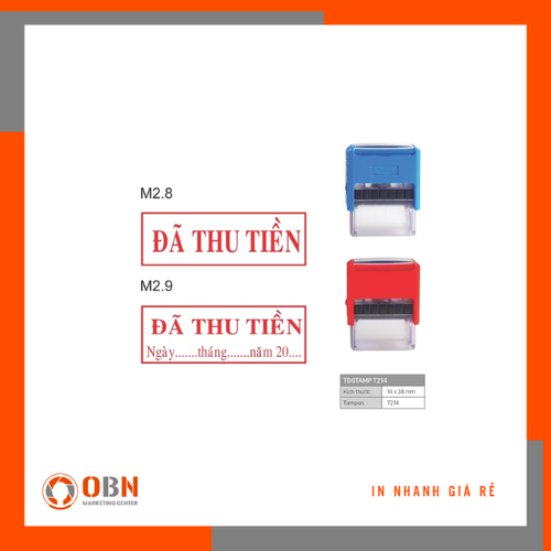 Con dấu đã thu tiền