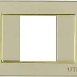 Mặt 1 công tắc cỡ M bo viền màu vàng V9.1 Uten