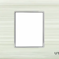 Mặt 1 công tắc cỡ M viền trắng V7.0 Uten