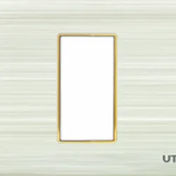 Mặt 1 công tắc cỡ S viền vàng V7.0 Uten