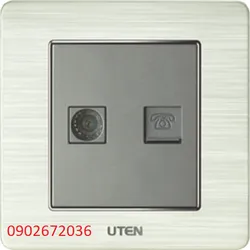 Bộ ổ cắm tivi và điện thoại uten