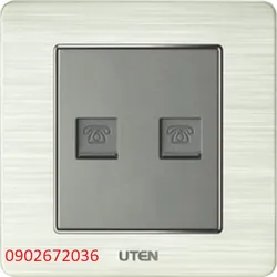 Bộ ổ cắm đôi điện thoại uten  