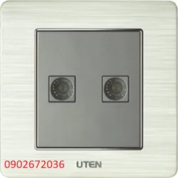 Bộ ổ cắm đôi tivi uten   