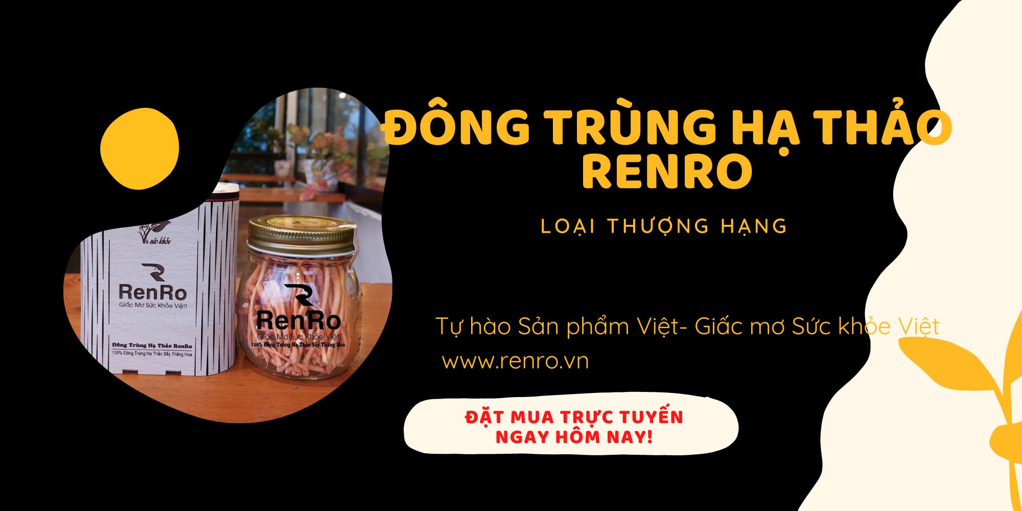 Đông trùng hạ thảo hữu cơ renro