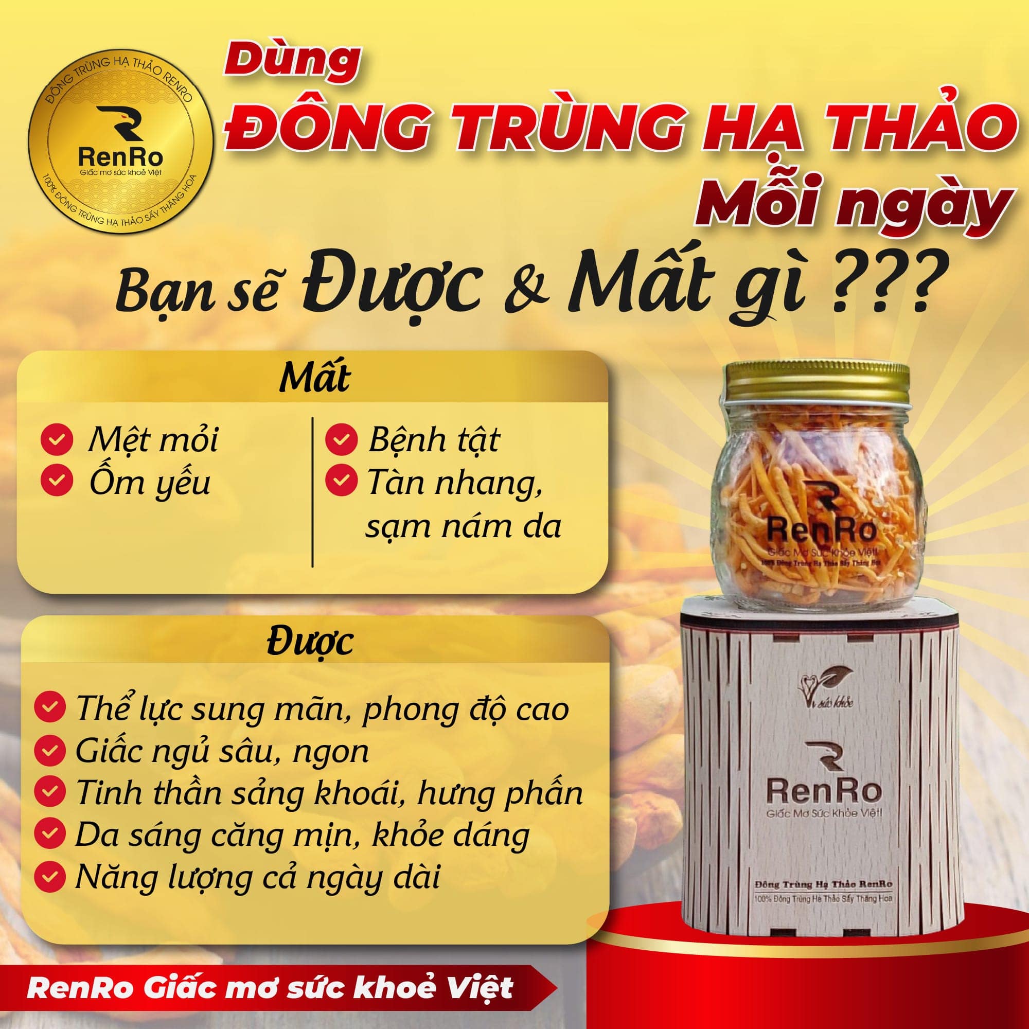 Tác dụng đông trùng hạ thảo với nam giới Tác dụng đông trùng hạ thảo với nam giới