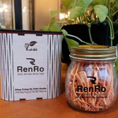 Đông Trùng Hạ Thảo Hữu Cơ RenRo khô sấy thăng hoa 10Gr/Lọ Thượng Hạng