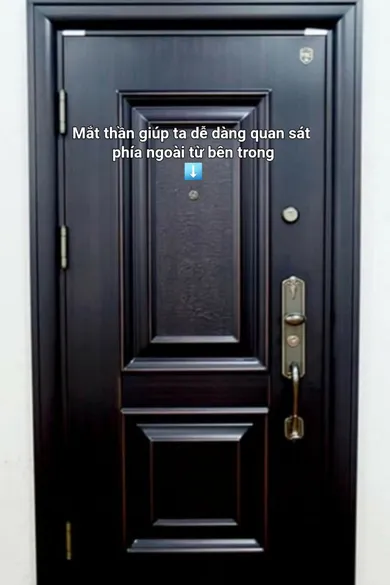 Cửa thép vân gỗ 1 cánh - Mã : A 38