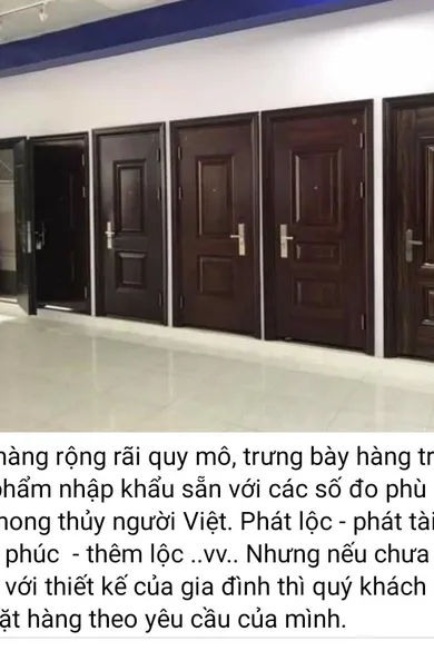 Mẫu cửa biệt thự đẹp - Cửa thép vân gỗ  4 cánh - Mã 410 loại có kính