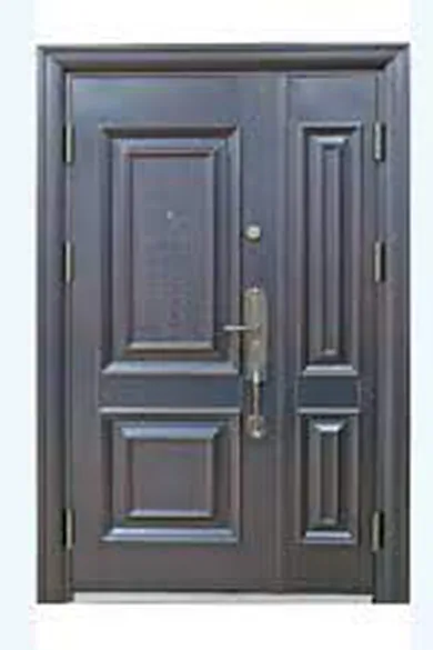 Cửa thép 2 cánh lệch - Mẹ bồng con - Mã : A38 - 1.5