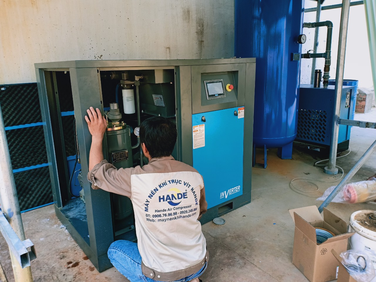 bảo trì máy nén khí