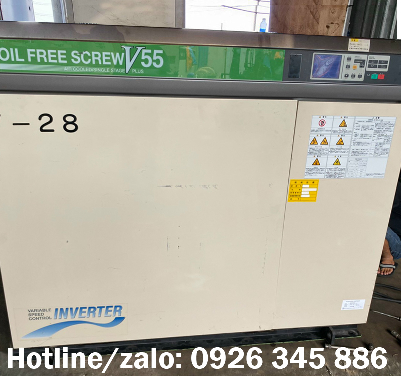 máy nén khí không dầu hitachi 55kw