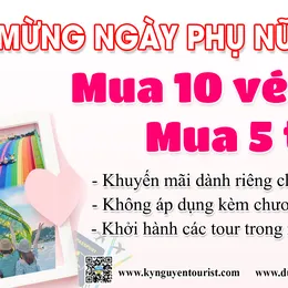 LỊCH KHỞI HÀNH MỪNG NGÀY PHỤ NỮ VIỆT NAM 20/10