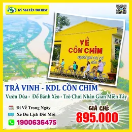 TOUR TRÀ VINH - KDL CỒN CHIM - 1 NGÀY