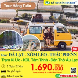 ĐÀ LẠT - 2N2Đ - THÁC PRENN - XÓM LÈO - TRẠM KÍ ỨC - KDL TÁM TRÌNH