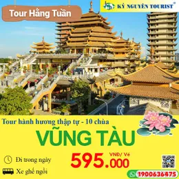 HÀNH HƯƠNG 10 CHÙA VŨNG TÀU 1N