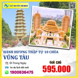 HÀNH HƯƠNG 10 CHÙA VŨNG TÀU 1N