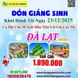 [LỄ NOEL] ĐÀ LẠT - LANGBIANG LAND 3N3Đ