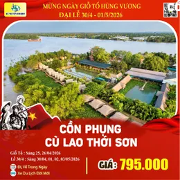 [Lễ 30/4 & 01/05] KHÁM PHÁ CỒN PHỤNG - CỒN THỚI SƠN 1N