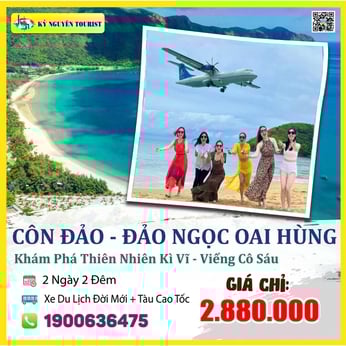 CÔN ĐẢO - HÒN BẢY CẠNH - HÒN CAU - VIẾNG CÔ SÁU - 2N2Đ