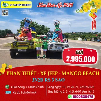 [Tết Nguyên Đán 2026] PHAN THIẾT - MŨI NÉ 3N2Đ