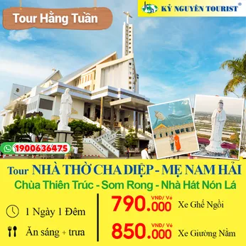 HÀNH HƯƠNG CHA DIỆP - MẸ NAM HẢI - BẠC LIÊU - CHÙA THIÊN TRÚC - CHÙA SOM RONG - 1N1Đ