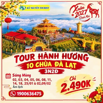 [HH TẾT 2027] THẬP TỰ ĐÀ LẠT 3N2Đ