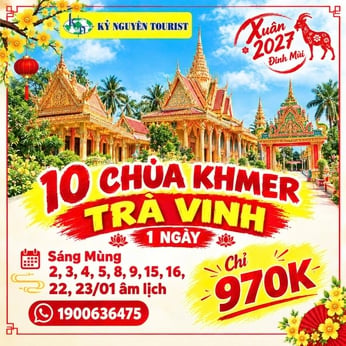 [HH TẾT 2027] 10 CHÙA KHMER TRÀ VINH