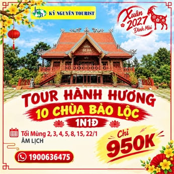 [HH TẾT 2027] THẬP TỰ BẢO LỘC - CHÙA ADI ĐÀ 1N1D