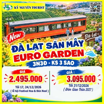 [MÙA LỄ HỘI] FESTIVAL HOA ĐÀ LẠT SĂN MÂY 3N3Đ