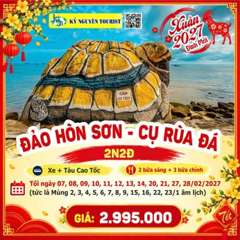 [TẾT 2027] ĐẢO HÒN SƠN - ĐỈNH MA THIÊN LÃNH 2N2Đ