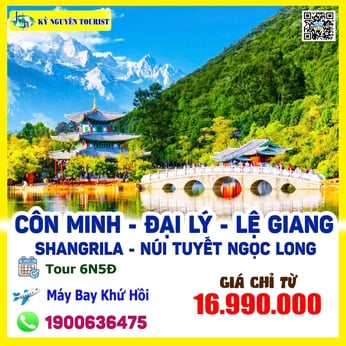 CÔN MINH - ĐẠI LÝ - LỆ GIANG 6N5Đ