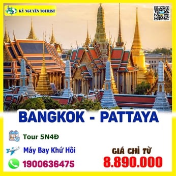 TOUR THÁI LAN 5N4Đ - XỨ SỞ CHÙA VÀNG - BANGKOK - PATTAYA - LIGHTING ART