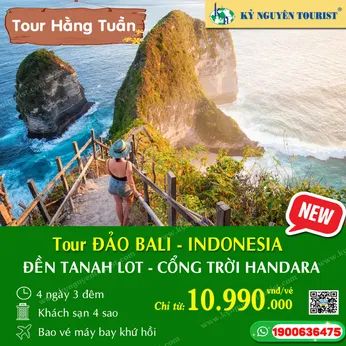 ĐẢO BALI - 4N3Đ - INDONESIA – ĐỀN TANAH LOT - CỔNG TRỜI HANDARA – BALI SWING – ĐỀN NƯỚC ULUN DANU