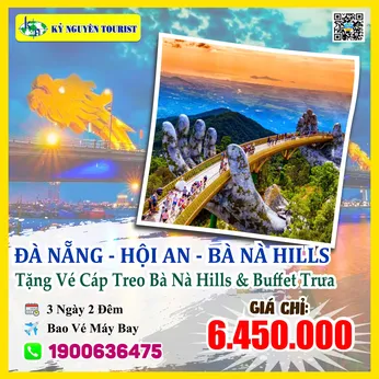 ĐÀ NẴNG 3N2Đ - HỘI AN - TẶNG VÉ BÀ NÀ HILLS & BUFFET TRƯA - MÁY BAY KHỨ HỒI