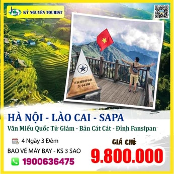 VL06. HÀ NỘI – LÀO CAI – SAPA - 4N3Đ - BAO VÉ MÁY BAY KHỨ HỒI