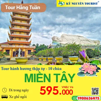 HÀNH HƯƠNG 10 CHÙA MIỀN TÂY - 1 NGÀY