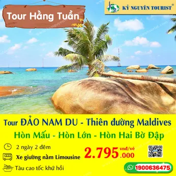 ĐẢO NAM DU - THIÊN ĐƯỜNG MALDIVES CỦA VIỆT NAM - XE GIƯỜNG LIMOUISNE