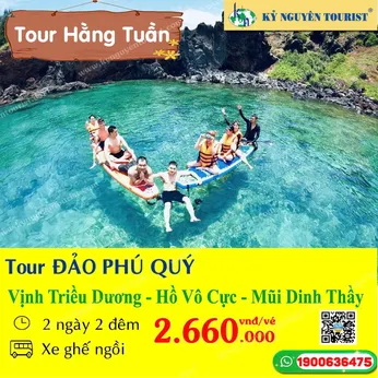 ĐẢO PHÚ QUÝ - HỒ VÔ CỰC -  VỊNH TRIỀU DƯƠNG - MŨI DINH THẦY 2N2Đ