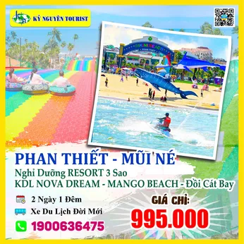 KHUYẾN MÃI SỐC - PHAN THIẾT - MŨI NÉ - NGHỈ DƯỠNG RESORT 3 SAO - 2N1Đ