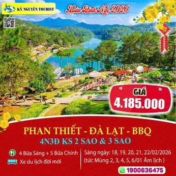 [Tết Nguyên Đán 2026] PHAN THIẾT - ĐÀ LẠT 4N3Đ