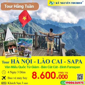 VL06. HÀ NỘI – LÀO CAI – SAPA - 4N3Đ - BAO VÉ MÁY BAY KHỨ HỒI