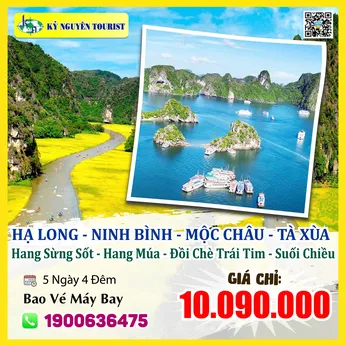 LMB028.  MỘC CHÂU – TÀ XÙA - 5 NGÀY 4 ĐÊM - HÀ NỘI – HẠ LONG – NINH BÌNH - BẮC YÊN - BAO VÉ MÁY BAY KHỨ HỒI